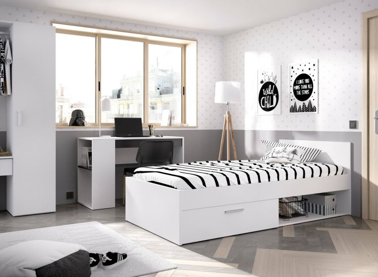 Letto per bambini 196x97cm bianco - Aromatic