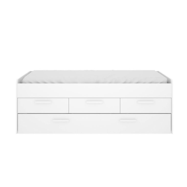 Letto per bambini 4 cassetti 194x95cm bianco - Aftro