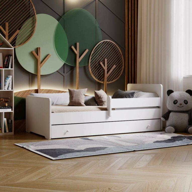 Letto per bambini Marcel, 85x164 h63 cm, Bianco