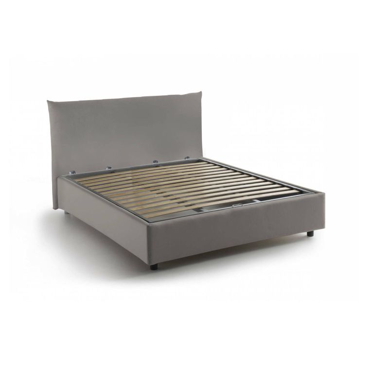 Letto piazza e mezza Amorino, adatto per materasso Cm 120x190, Tortora