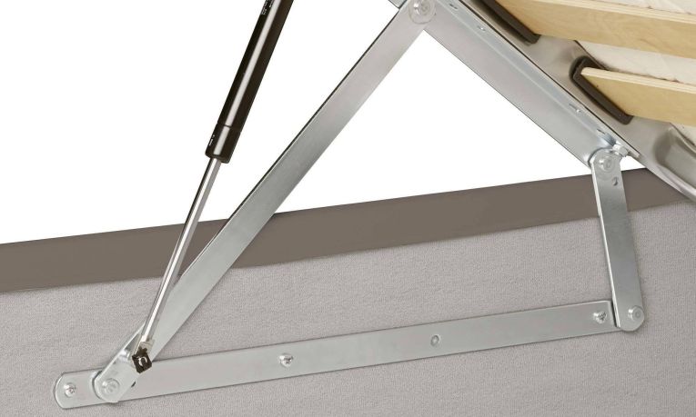Letto piazza e mezza Andora, adatto per materasso Cm 120x200, Tortora