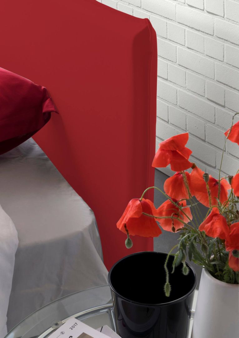 Letto piazza e mezza Anyta, adatto per materasso Cm 120x190, Rosso