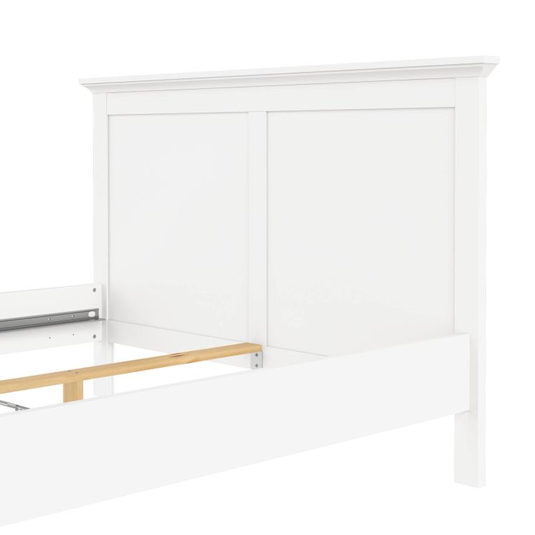 Letto piazza e mezza Armungia, 172x213 h110 cm, Bianco