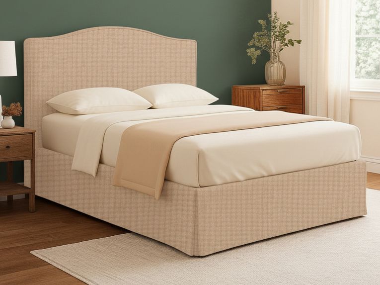 Letto Piazza e Mezza Beige Sfoderabile Contenitore, Dimensione Materasso 120x190 cm - Lavagna