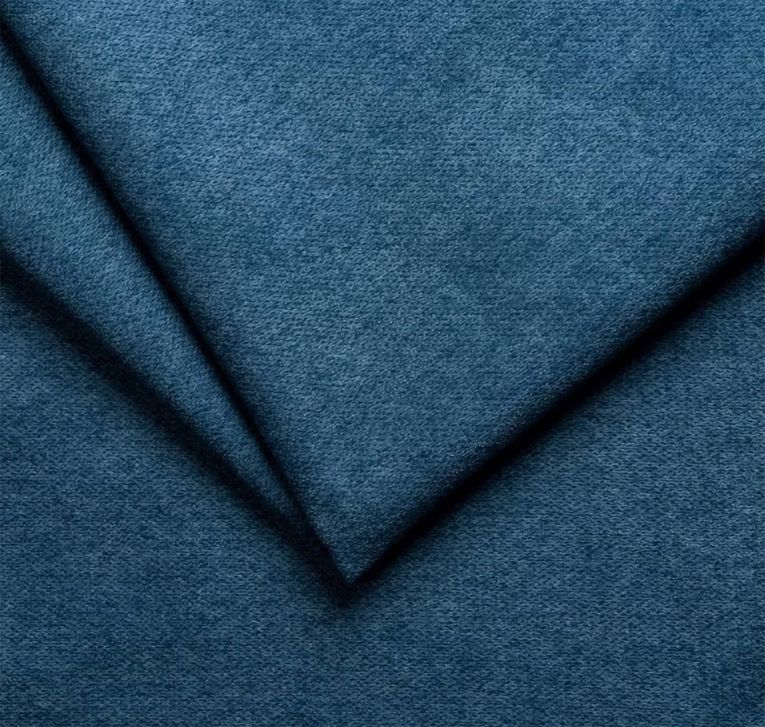 Letto Piazza e Mezza blu Sfoderabile Contenitore, Dimensione Materasso 120x190 cm Made in Italy - Brivio