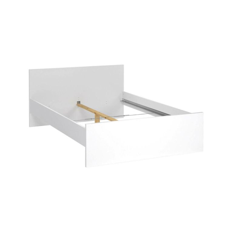 Letto piazza e mezza Bora, 146x207 h80 cm, Bianco