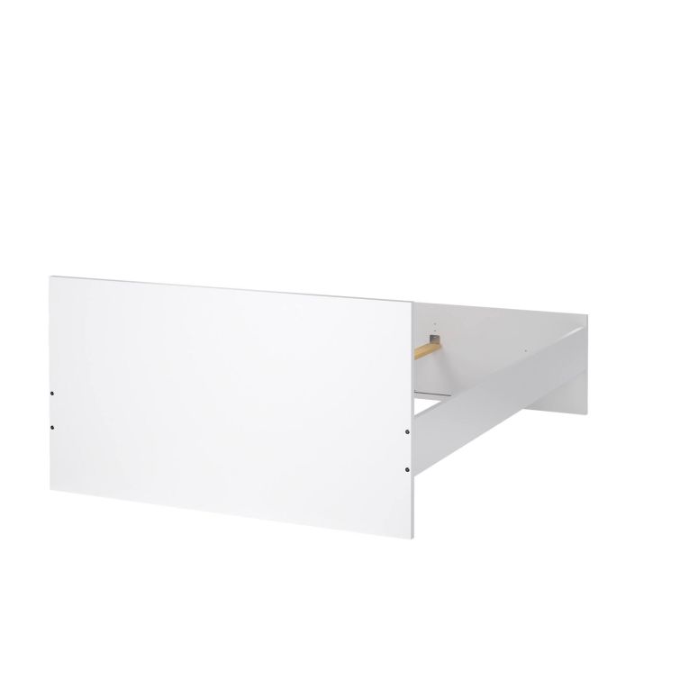 Letto piazza e mezza Bora, 146x207 h80 cm, Bianco
