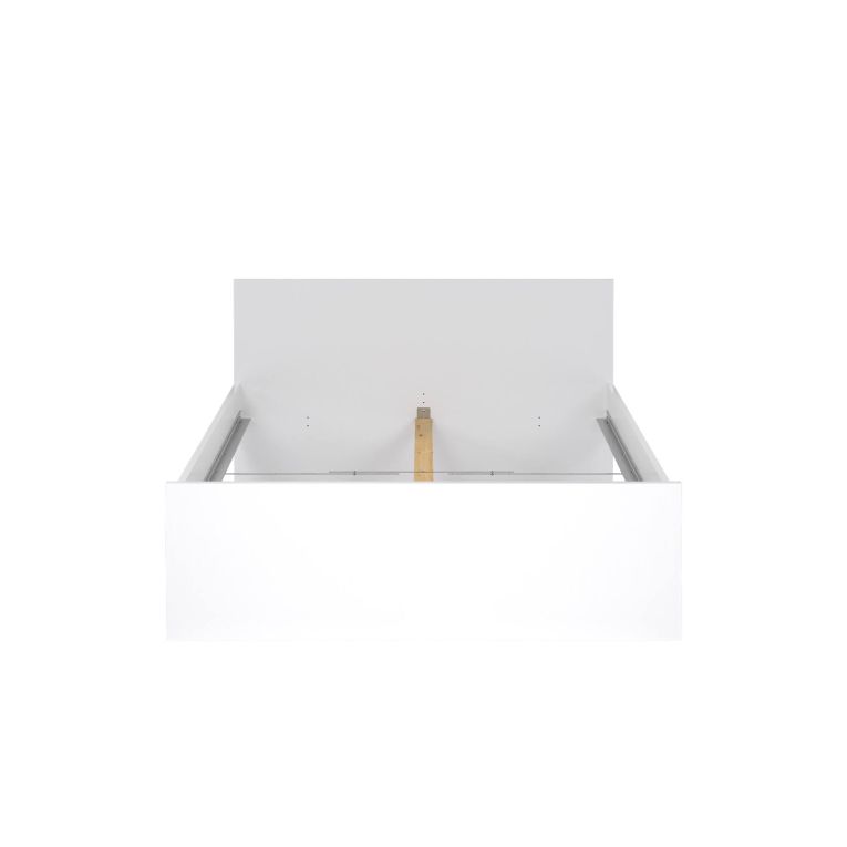 Letto piazza e mezza Bora, 146x207 h80 cm, Bianco