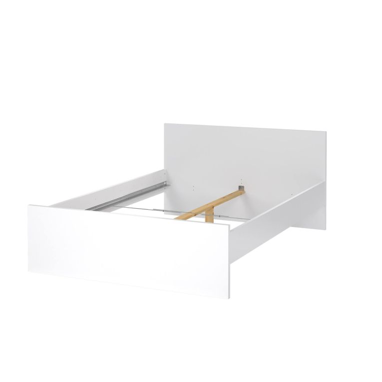 Letto piazza e mezza Bora, 146x207 h80 cm, Bianco