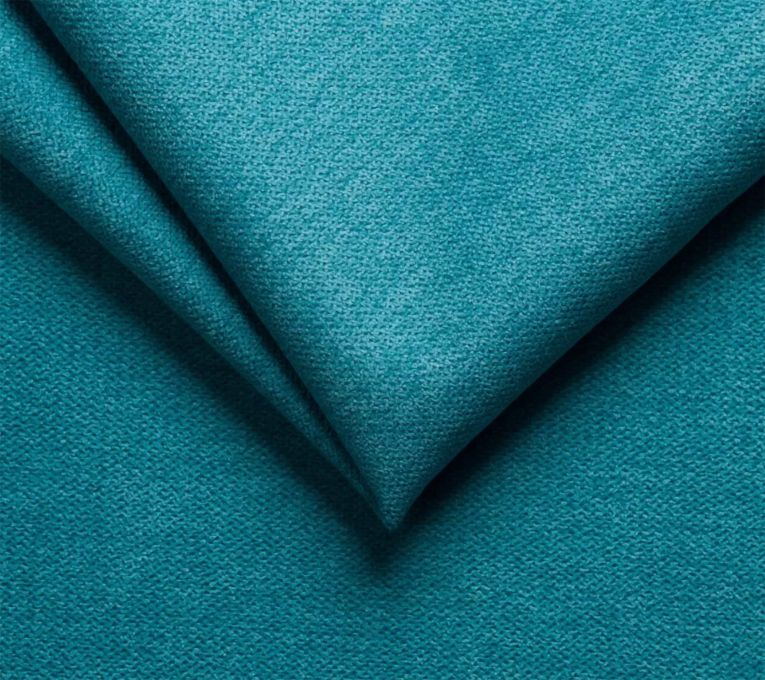 Letto piazza e mezza Briosco, Con materasso Cm 120x190 incluso, Azzurro