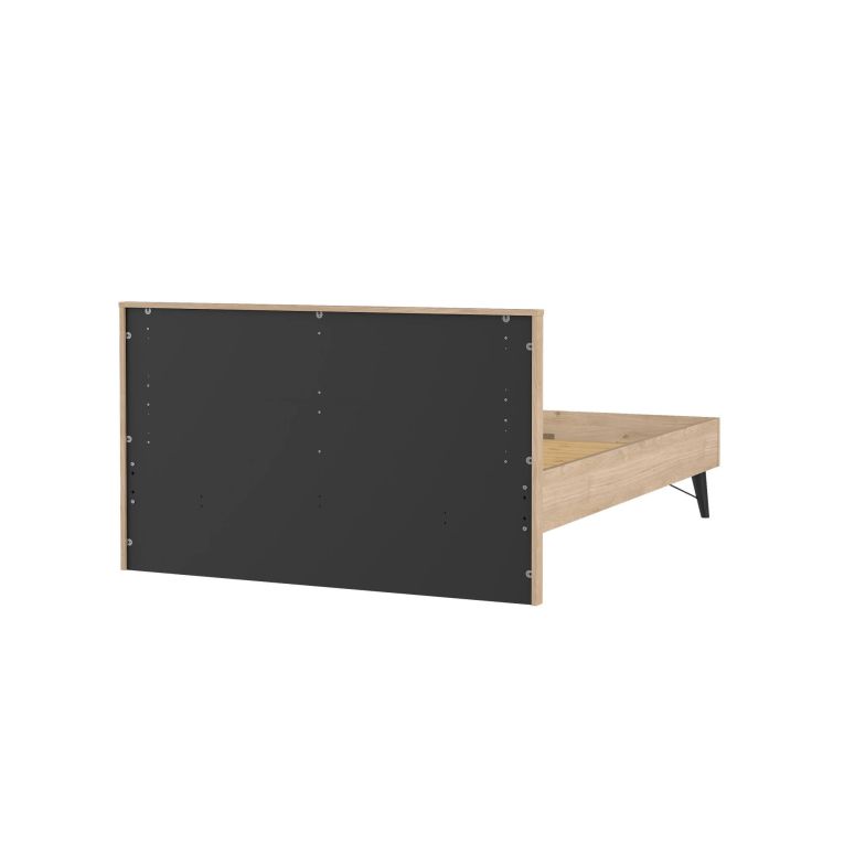 Letto piazza e mezza Elida, 206x153 h91 cm, Rovere