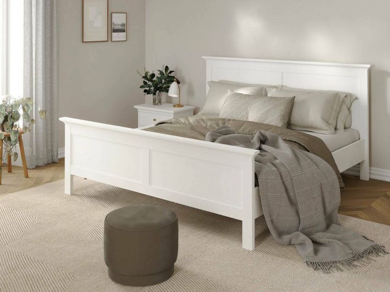 Letto piazza e mezza Faxai, 179x211 h110 cm, Bianco