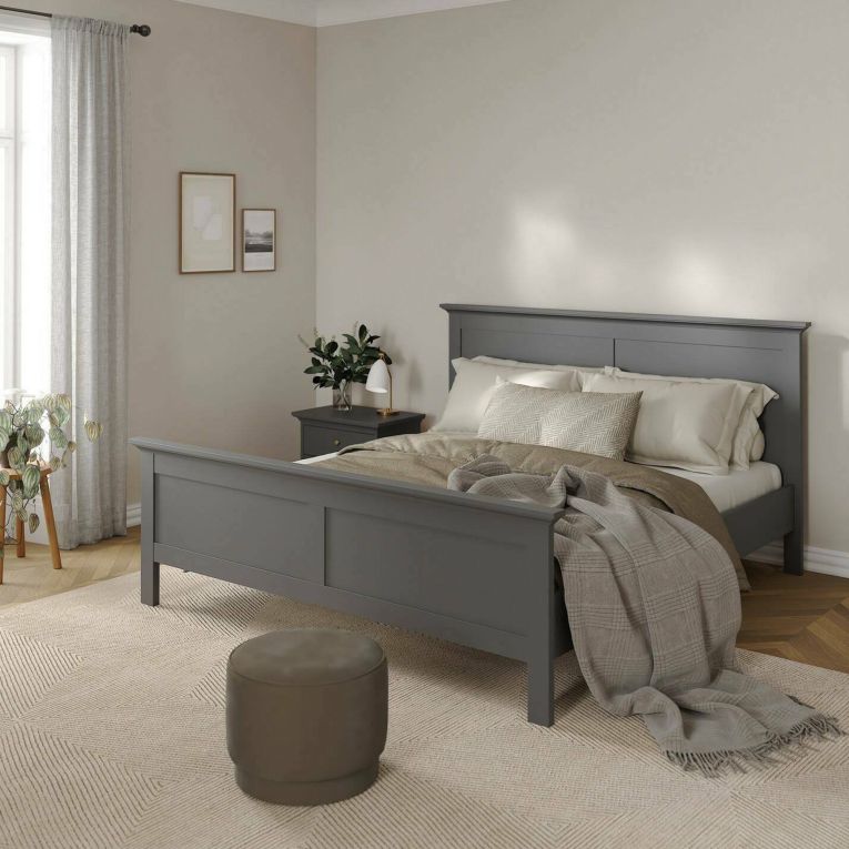 Letto piazza e mezza Faxai, 179x211 h110 cm, Grigio