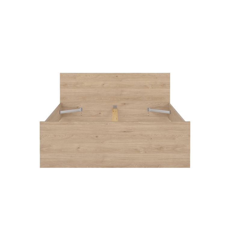 Letto piazza e mezza Geraldine, Sommier per camera da letto, Giroletto per stanza, Struttura porta materasso, 197x146 h80 cm, Rovere