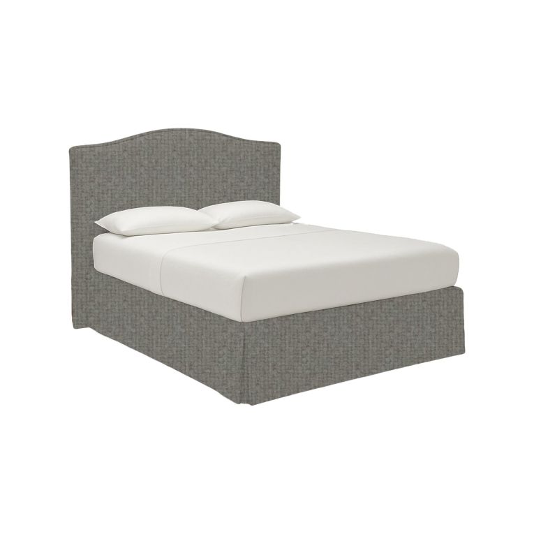 Letto Piazza e Mezza Grigio Cenere Sfoderabile Contenitore, Dimensione Materasso 120x190 cm - Lavagna