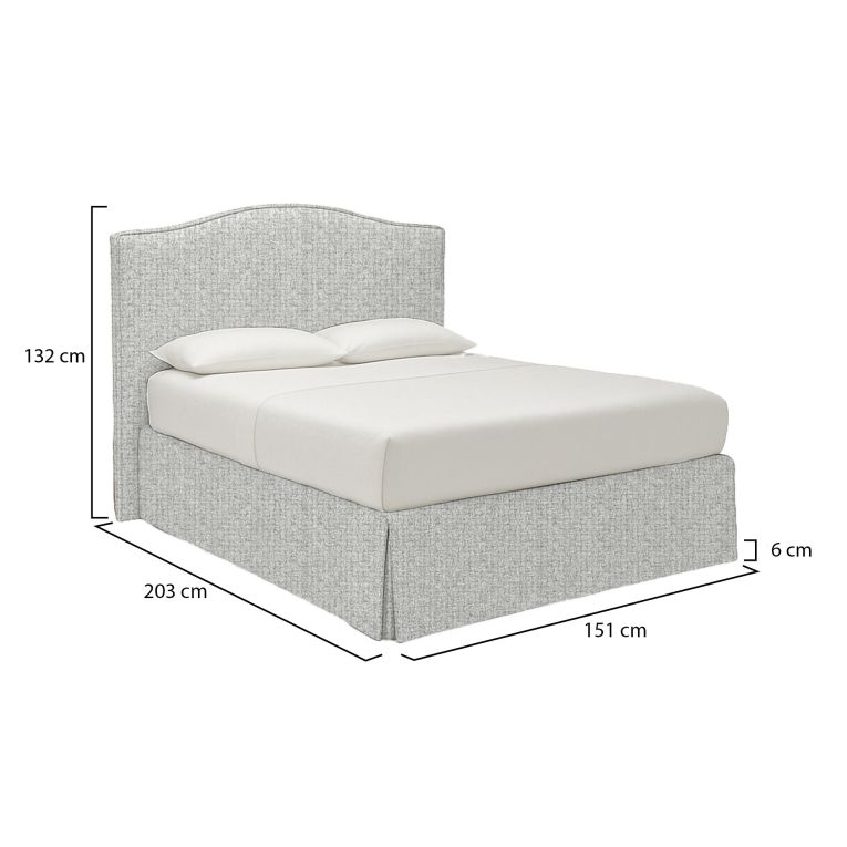 Letto Piazza e Mezza Grigio Chiaro Sfoderabile Contenitore, Dimensione Materasso 120x190 cm - Lavagna