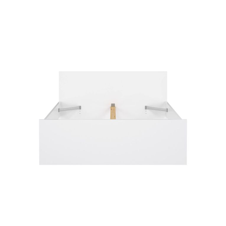 Letto piazza e mezza Gustava, 146x197 h80 cm, Bianco