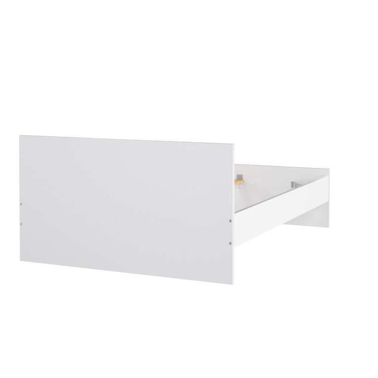 Letto piazza e mezza Gustava, 146x197 h80 cm, Bianco