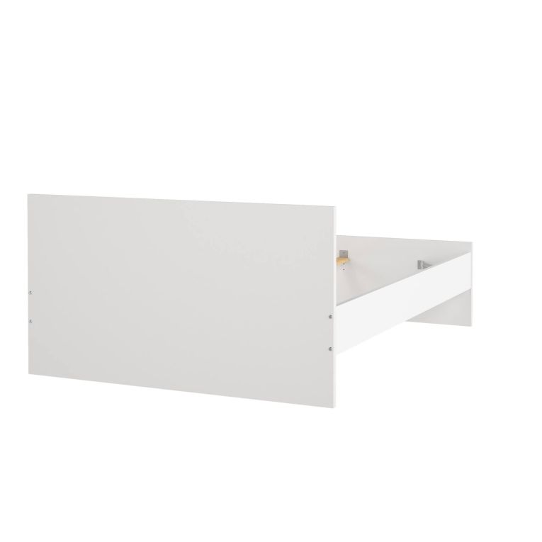 Letto piazza e mezza Gustava, 197x146 h80 cm, Bianco