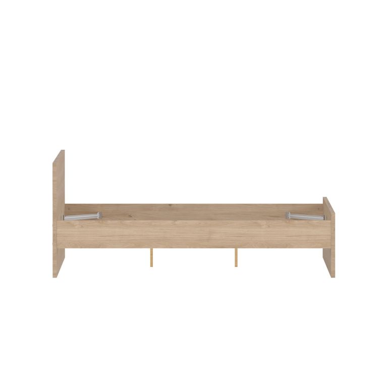 Letto piazza e mezza Gustava, 197x146 h80 cm, Rovere