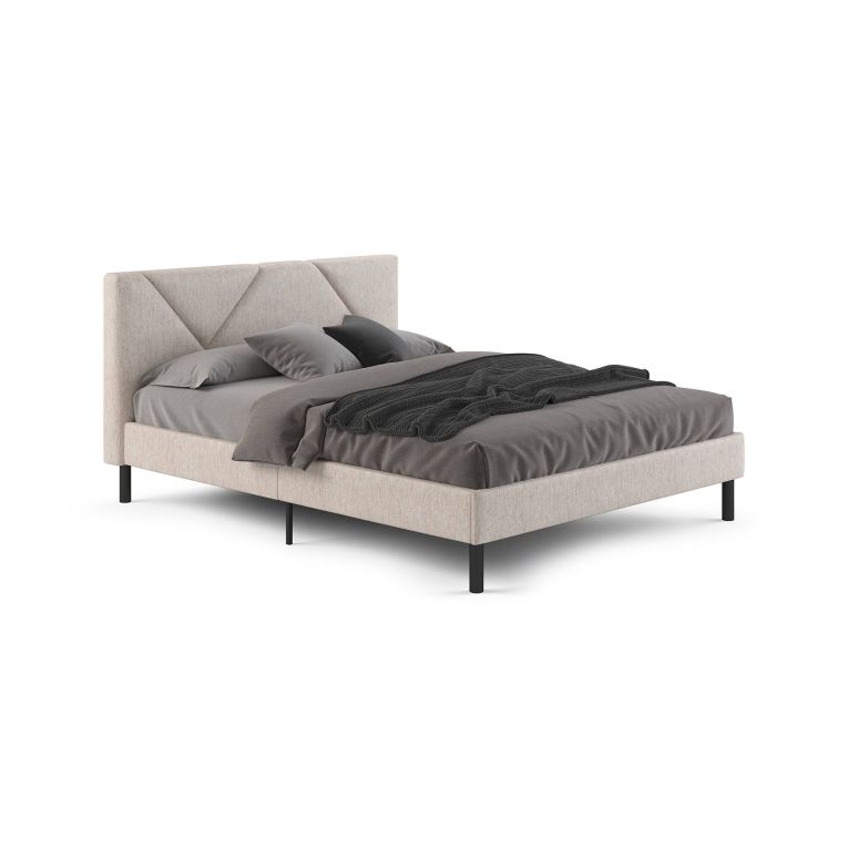 Letto piazza e mezza Hemera, 120x190 cm, Beige