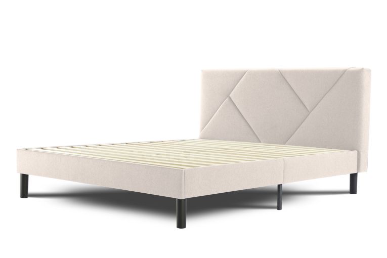 Letto piazza e mezza Hemera, 120x190 cm, Beige