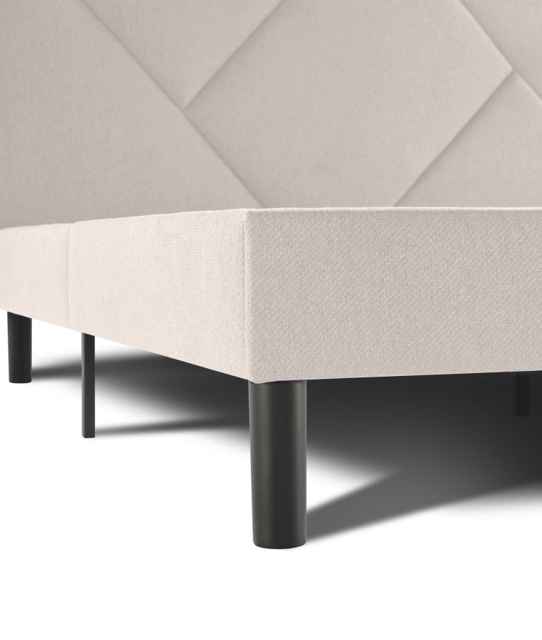 Letto piazza e mezza Hemera, 120x190 cm, Beige