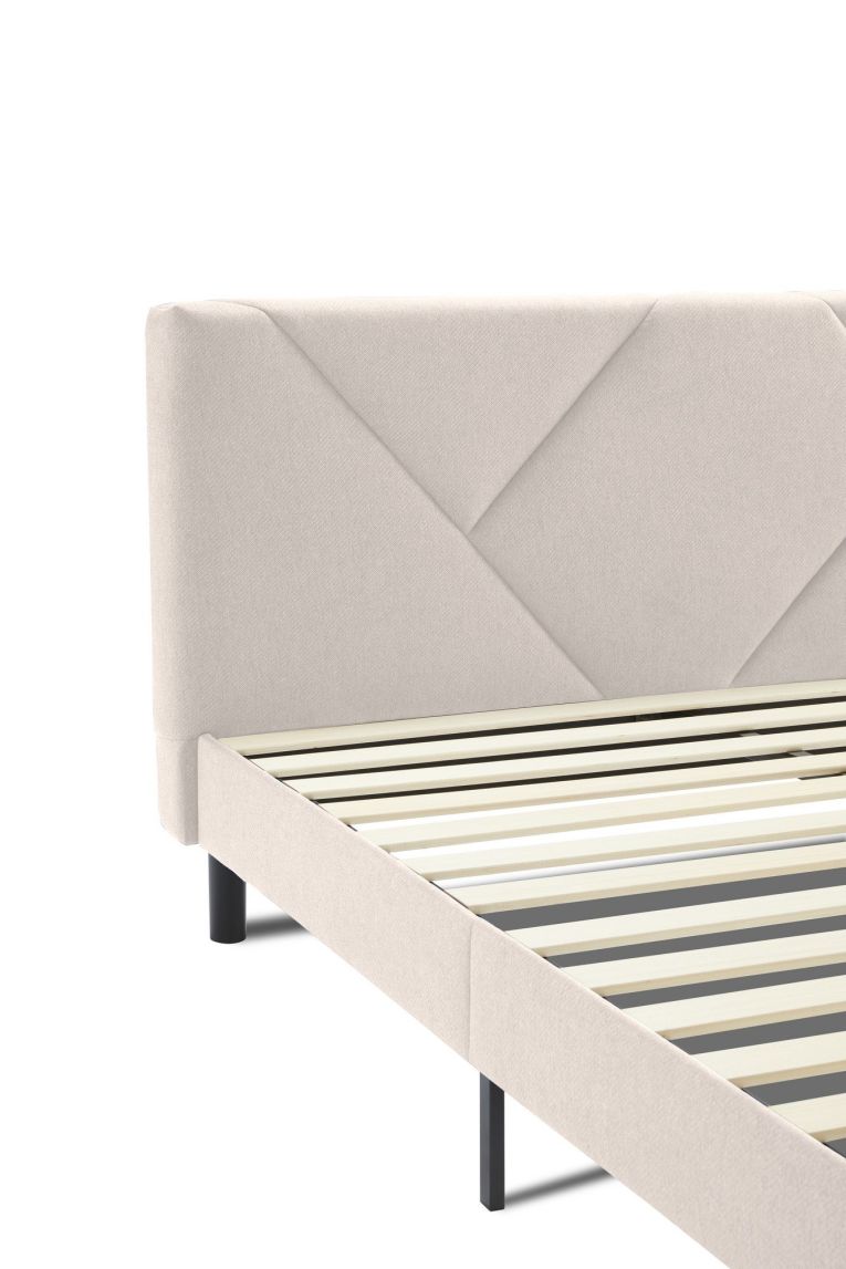 Letto piazza e mezza Hemera, 120x190 cm, Beige