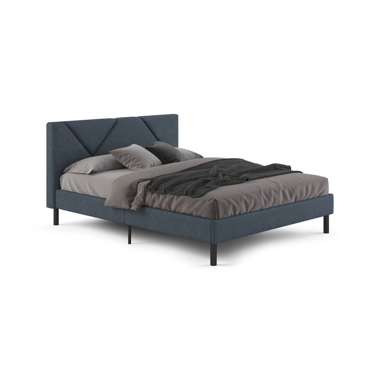 Letto piazza e mezza Hemera, 120x190 cm, Blu