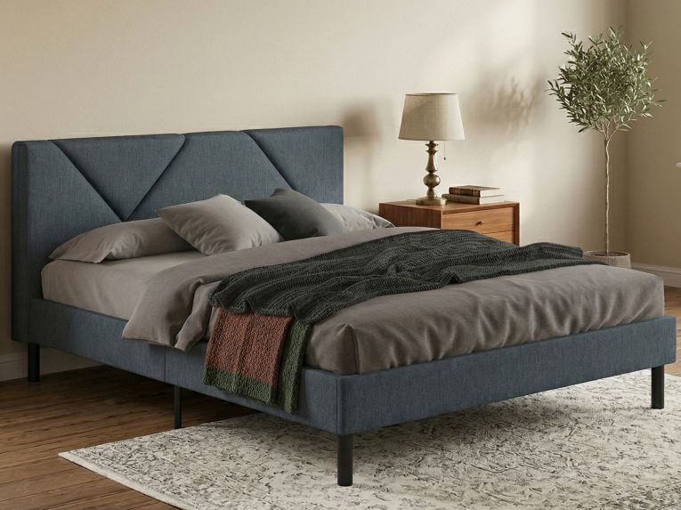 Letto piazza e mezza Hemera, 120x190 cm, Blu