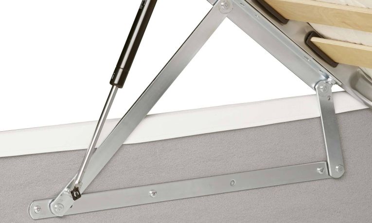 Letto piazza e mezza Latona, adatto per materasso Cm 120x190, Bianco
