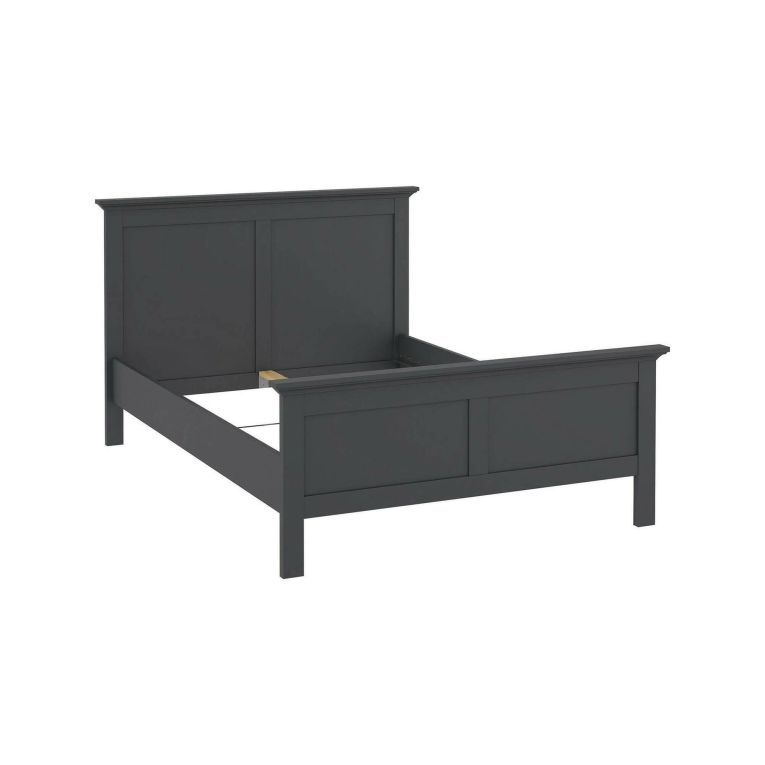 Letto piazza e mezza Phanfone, 158x201 h110 cm, Grigio