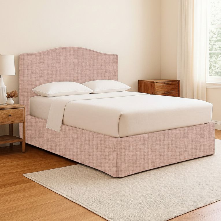 Letto Piazza e Mezza Rosa Sfoderabile Contenitore, Dimensione Materasso 120x190 cm - Lavagna