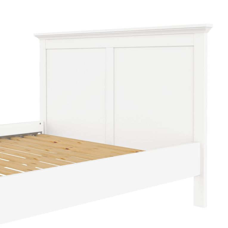 Letto piazza e mezza Saudel, 172x213 h110 cm, Bianco