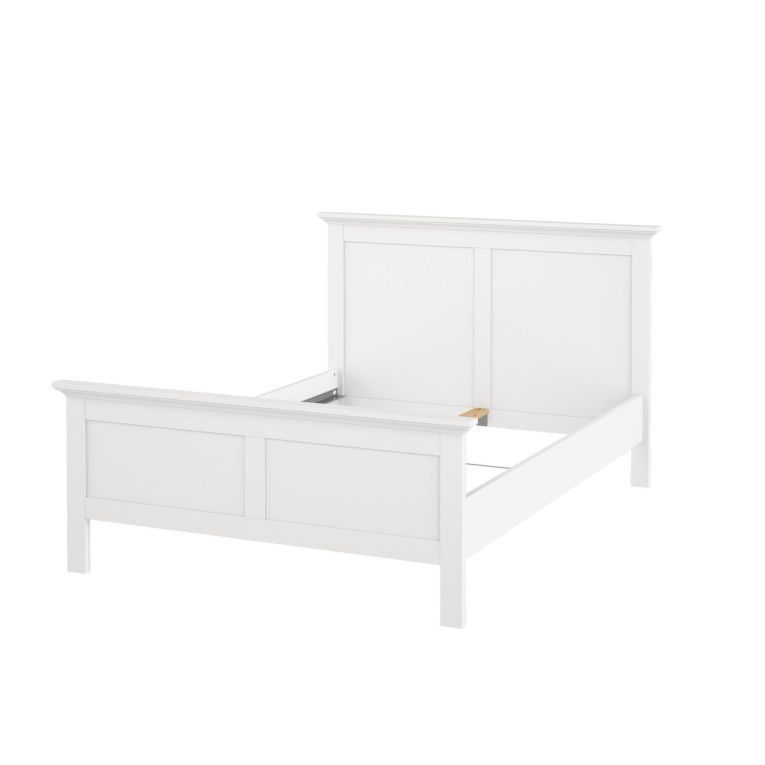 Letto piazza e mezza Umbert, 158x211 h110 cm, Bianco