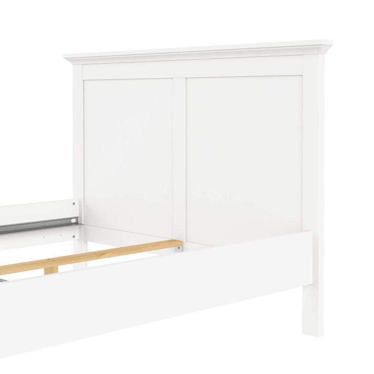 Letto piazza e mezza Umbert, 158x211 h110 cm, Bianco