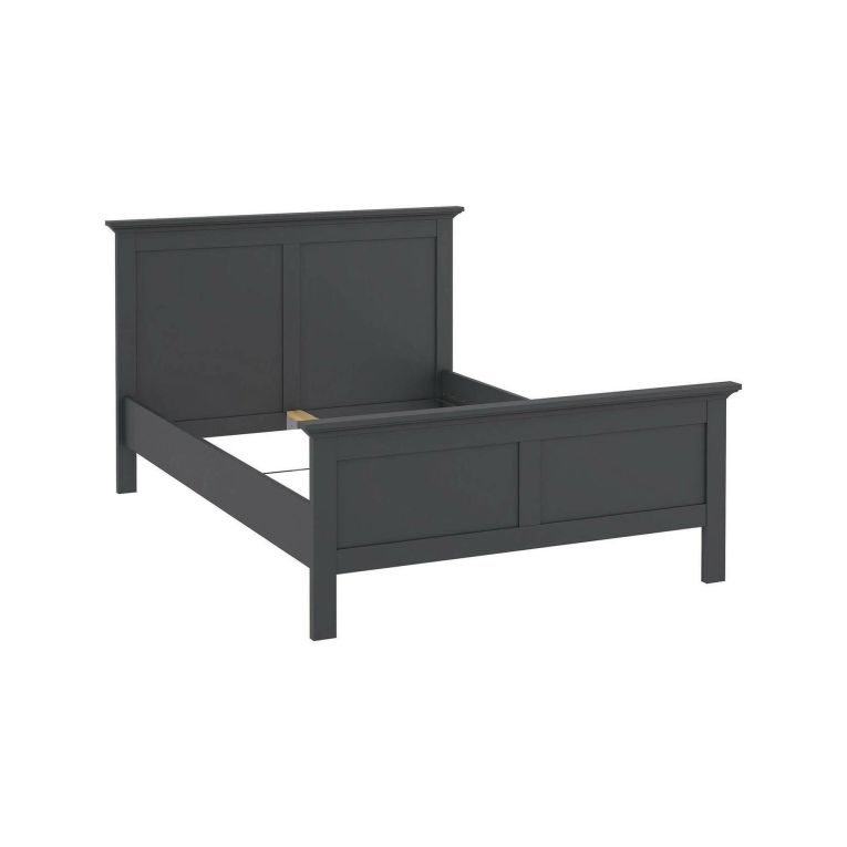 Letto piazza e mezza Umbert, 211x158 h110 cm, Grigio