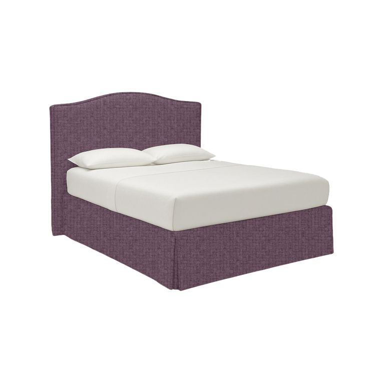 Letto Piazza e Mezza Viola Lilla Sfoderabile Contenitore, Dimensione Materasso 120x190 cm - Lavagna