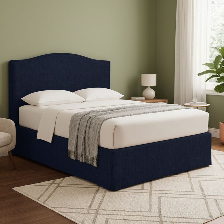Letto Piazza e Mezza Viola Scuro Sfoderabile Contenitore, Dimensione Materasso 120x190 cm - Lavagna