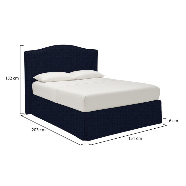 Letto Piazza e Mezza Viola Scuro Sfoderabile Contenitore, Dimensione Materasso 120x190 cm - Lavagna