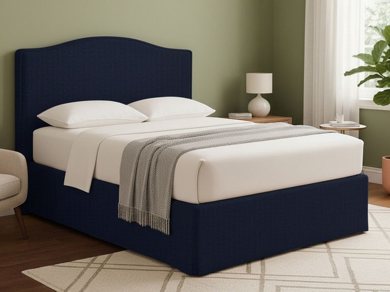 Letto Piazza e Mezza Viola Scuro Sfoderabile Contenitore, Dimensione Materasso 120x190 cm - Lavagna