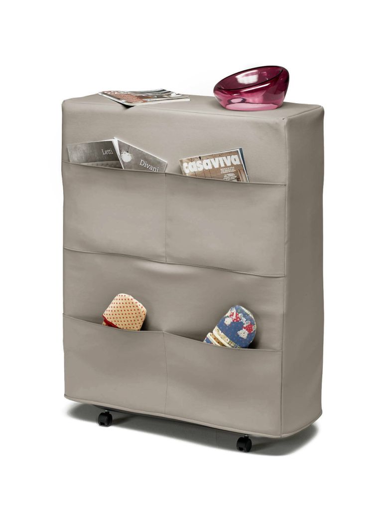 Letto pieghevole Betta, Brandina singola ortopedico e pieghevole, 100% Made in Italy, Branda con cover in ecopelle, con materasso Cm 80x190 incluso, Tortora
