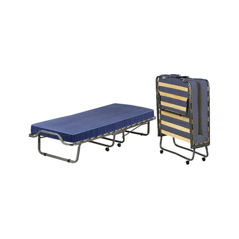 Letto Pieghevole blu Materasso Incluso Dimensione Materasso 80x190x10 cm, Imbottito - Peccioli