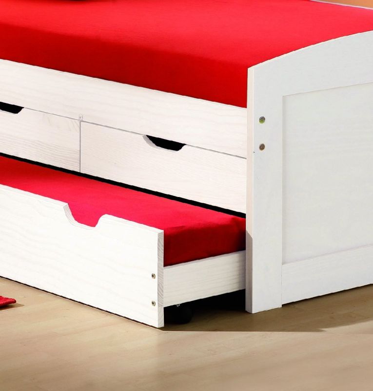 Letto Singolo Bianco Contenitore Dimensione Materasso 90x190 cm, Singolo - Spoltore