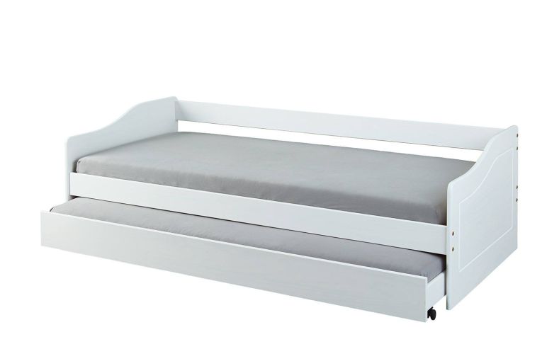 Letto Singolo Bianco Contenitore Singolo, - Granze