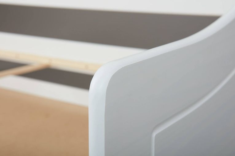 Letto Singolo Bianco Contenitore Singolo, - Granze