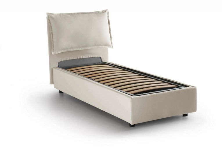 Letto singolo contenitore beige 105x205cm materasso incluso - Animal