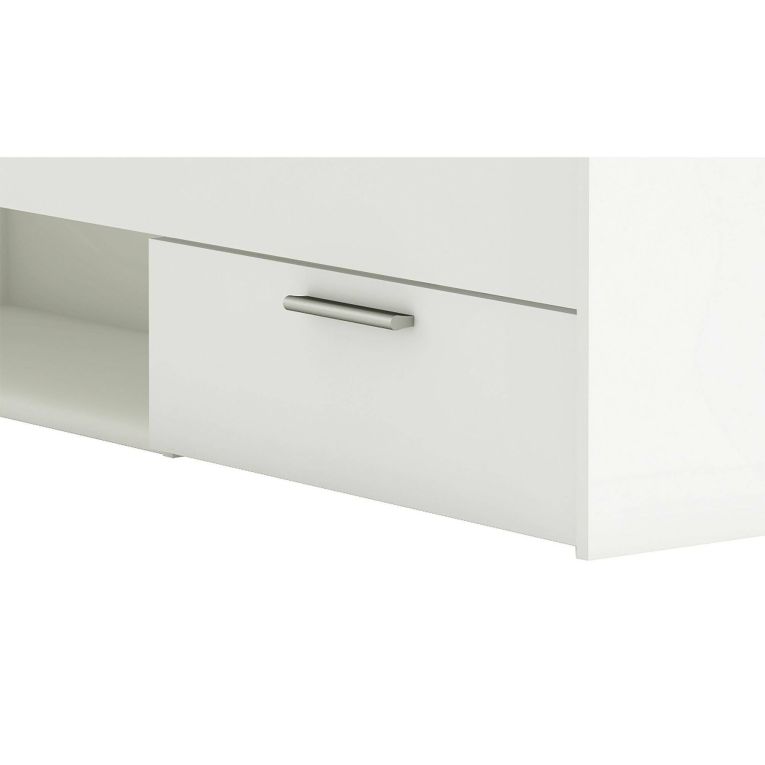 Letto singolo economico bianco opaco 94x204cm adatto per materasso 200x90 cm - Zone