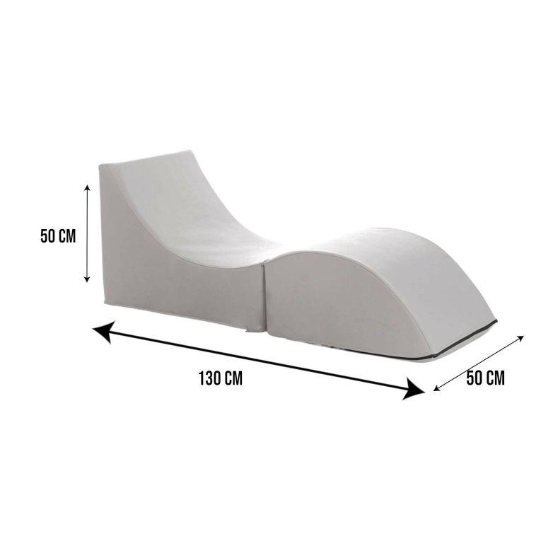 Letto singolo pieghevole 130x50cm bianco - Arbil