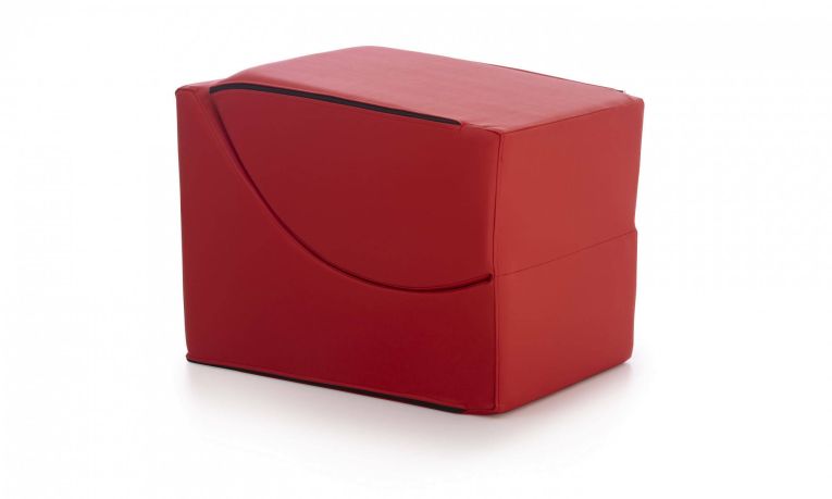 Letto singolo pieghevole 130x50cm rosso - Arbil
